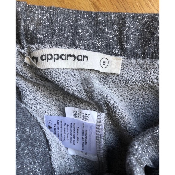 Appaman size 8 Black & Grey Hombre Glitter Sweats - Picture 4 of 4